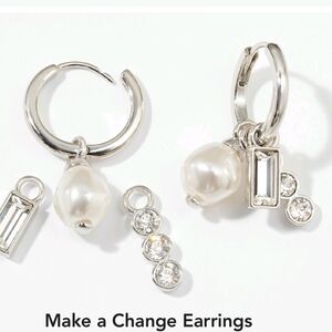 Elegant Silver and Pearl Earrings